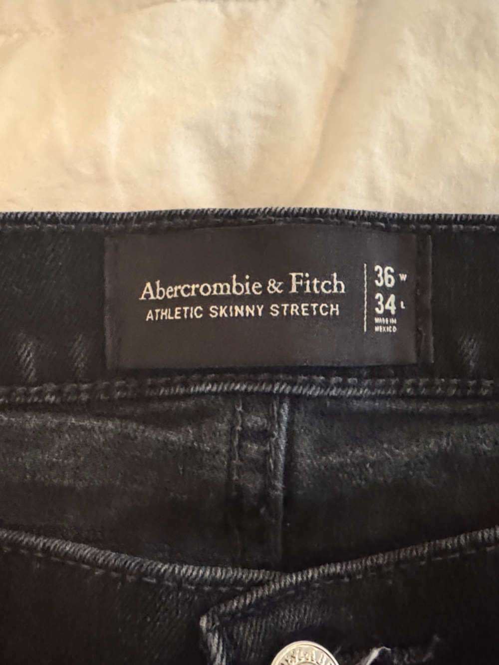 Abercrombie & Fitch Men's Black Skinny Stretch Jeans